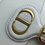 Dior Medium Bobby Bag In White Calfskin - Image 5