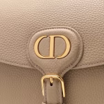 Dior Medium Bobby Bag In Beige Grained Calfskin - Image 10