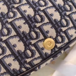 Dior Medium Bobby Bag In Blue Dior Oblique Canvas - Image 7