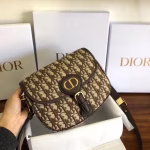 Dior Medium Bobby Bag In Brown Dior Oblique Canvas - Image 4