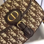 Dior Medium Bobby Bag In Brown Dior Oblique Canvas - Image 7