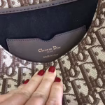 Dior Medium Bobby Bag In Brown Dior Oblique Canvas - Image 5