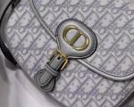 Dior Medium Bobby Bag In Grey Dior Oblique Canvas - Image 6