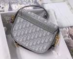 Dior Medium Bobby Bag In Grey Dior Oblique Canvas - Image 8