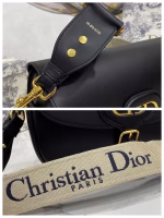 Dior Large Bobby Bag In Black Calfskin - Image 8