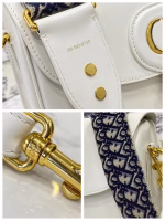 Dior Large Bobby Bag In White Calfskin - Image 5