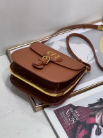 Dior Bobby Frame Bag In Brown Box Calfskin - Image 2