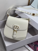 Dior Bobby Frame Bag In White Box Calfskin - Image 8