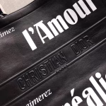 Dior Book Tote Bag In Black Surrealism Printed Calfskin - Image 7