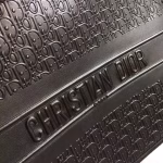 Dior Book Tote Bag In Black Oblique Embossed Calfskin - Image 5