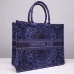 Dior Book Tote Bag In Blue KaleiDiorscopic Canvas - Image 3