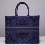Dior Book Tote Bag In Blue KaleiDiorscopic Canvas - Image 5