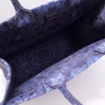 Dior Book Tote Bag In Blue KaleiDiorscopic Canvas - Image 8