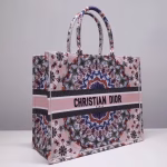 Dior Book Tote Bag In Pink KaleiDiorscopic Canvas - Image 4