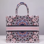 Dior Book Tote Bag In Pink KaleiDiorscopic Canvas - Image 6