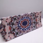 Dior Book Tote Bag In Pink KaleiDiorscopic Canvas - Image 3