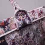 Dior Book Tote Bag In Pink KaleiDiorscopic Canvas - Image 7