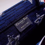 Dior Book Tote Bag In American Flag Embroidered Canvas - Image 2