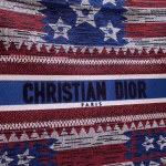Dior Book Tote Bag In American Flag Embroidered Canvas - Image 8