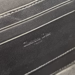 Dior Caro Box Bag with Chain in Black Macrocannage Calfskin - Image 4