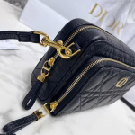 Dior Caro Double Pouch In Black Cannage Calfskin - Image 6