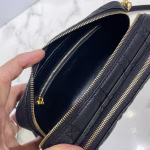 Dior Caro Double Pouch In Black Cannage Calfskin - Image 7