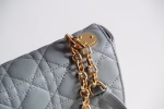 Dior Small Caro Bag In Cloud Blue Cannage Calfskin - Image 5