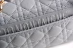 Dior Small Caro Bag In Cloud Blue Cannage Calfskin - Image 2