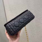 Dior Small Caro Bag In Black Cannage Calfskin - Image 8