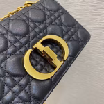 Dior Small Caro Bag In Black Cannage Calfskin - Image 4