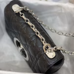Dior Small Caro Bag In Noir Cannage Calfskin - Image 8