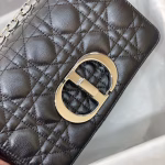 Dior Small Caro Bag In Noir Cannage Calfskin - Image 5