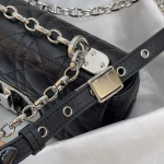 Dior Small Caro Bag In Noir Cannage Calfskin - Image 10