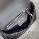 Dior Small Caro Bag In Noir Cannage Calfskin - Image 4