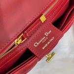Dior Small Caro Bag In Red Cannage Calfskin - Image 3