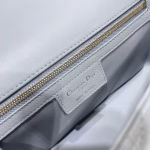 Dior Caro Medium Bag In Grey Cannage Calfskin - Image 2
