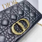 Dior Caro Medium Bag In Black Cannage Calfskin - Image 7