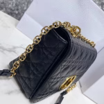 Dior Caro Medium Bag In Black Cannage Calfskin - Image 6
