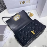 Dior Caro Medium Bag In Black Cannage Calfskin - Image 2