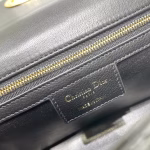 Dior Caro Medium Bag In Black Cannage Calfskin - Image 8