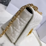 Dior Caro Medium Bag In White Cannage Calfskin - Image 5