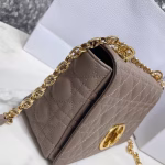 Dior Caro Medium Bag In Taupe Cannage Calfskin - Image 7