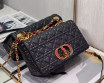 Dior Medium Dioramour Caro Black Bag with Heart Motif - Image 3