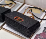 Dior Medium Dioramour Caro Black Bag with Heart Motif - Image 5