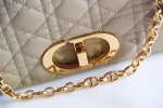 Dior Large Caro Bag In Beige Cannage Calfskin - Image 9