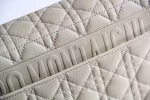 Dior Large Caro Bag In Beige Cannage Calfskin - Image 3