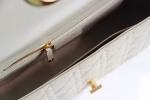 Dior Large Caro Bag In Beige Cannage Calfskin - Image 5
