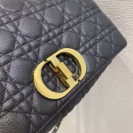Dior Large Caro Bag In Black Cannage Calfskin - Image 6