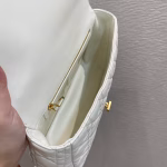 Dior Large Caro Bag In White Cannage Calfskin - Image 6