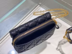 Dior Caro Pouch In Black Cannage Calfskin - Image 4
